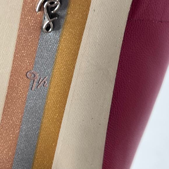 Sam Edelman Hazel Leather Pointed Toe Pump Red Women's 9.5W Read Desc - Picture 9 of 11